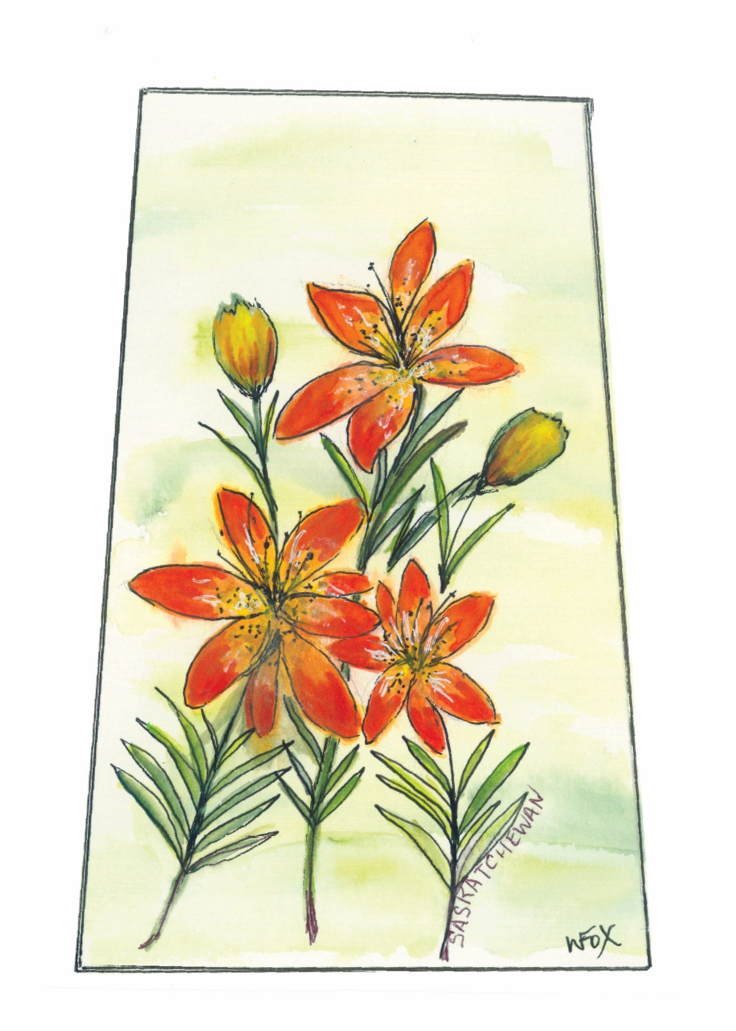 5x7 Inch Framable Art Cards with Envelope