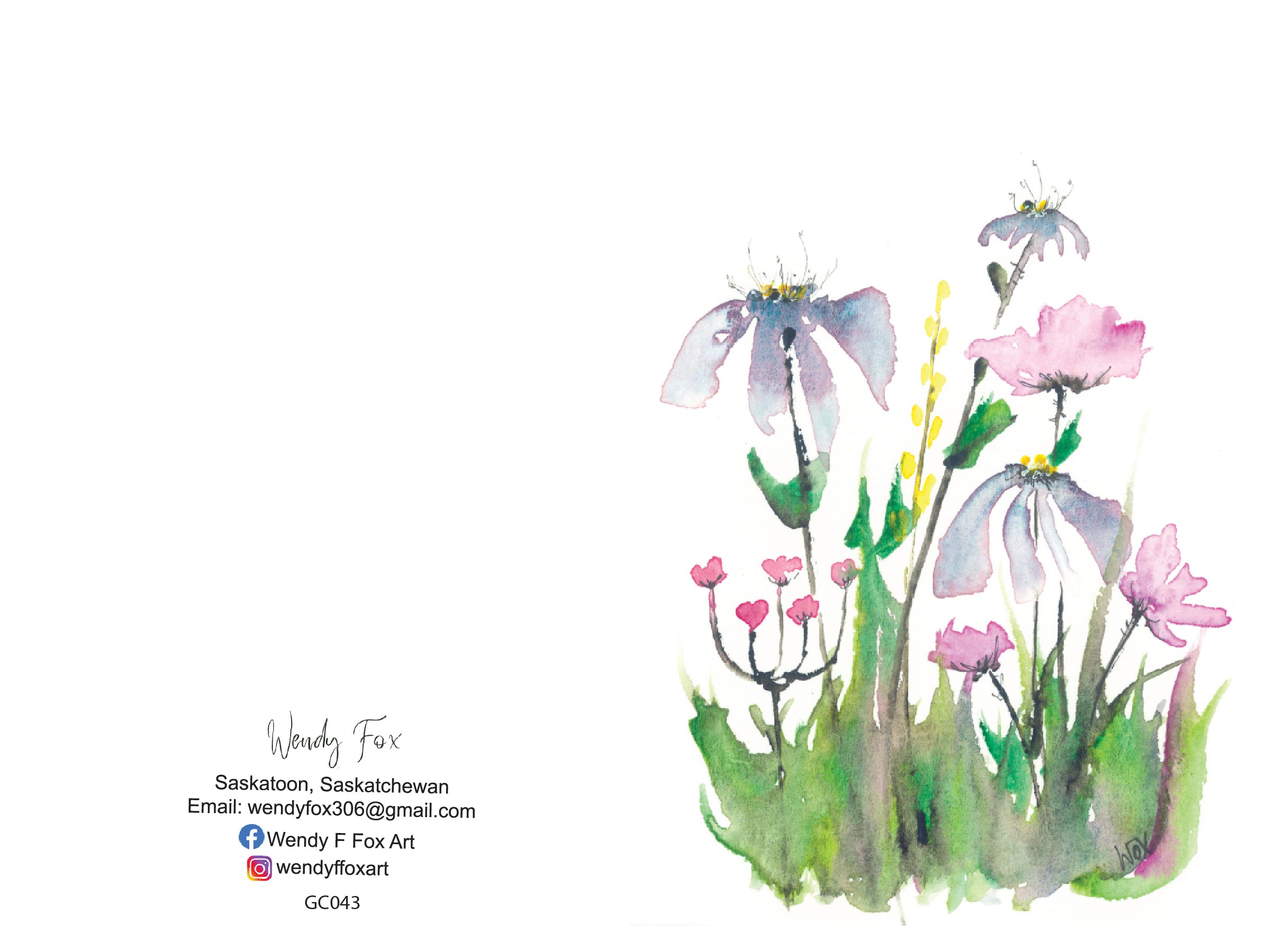 5x7 Inch Original Art Cards with Envelope