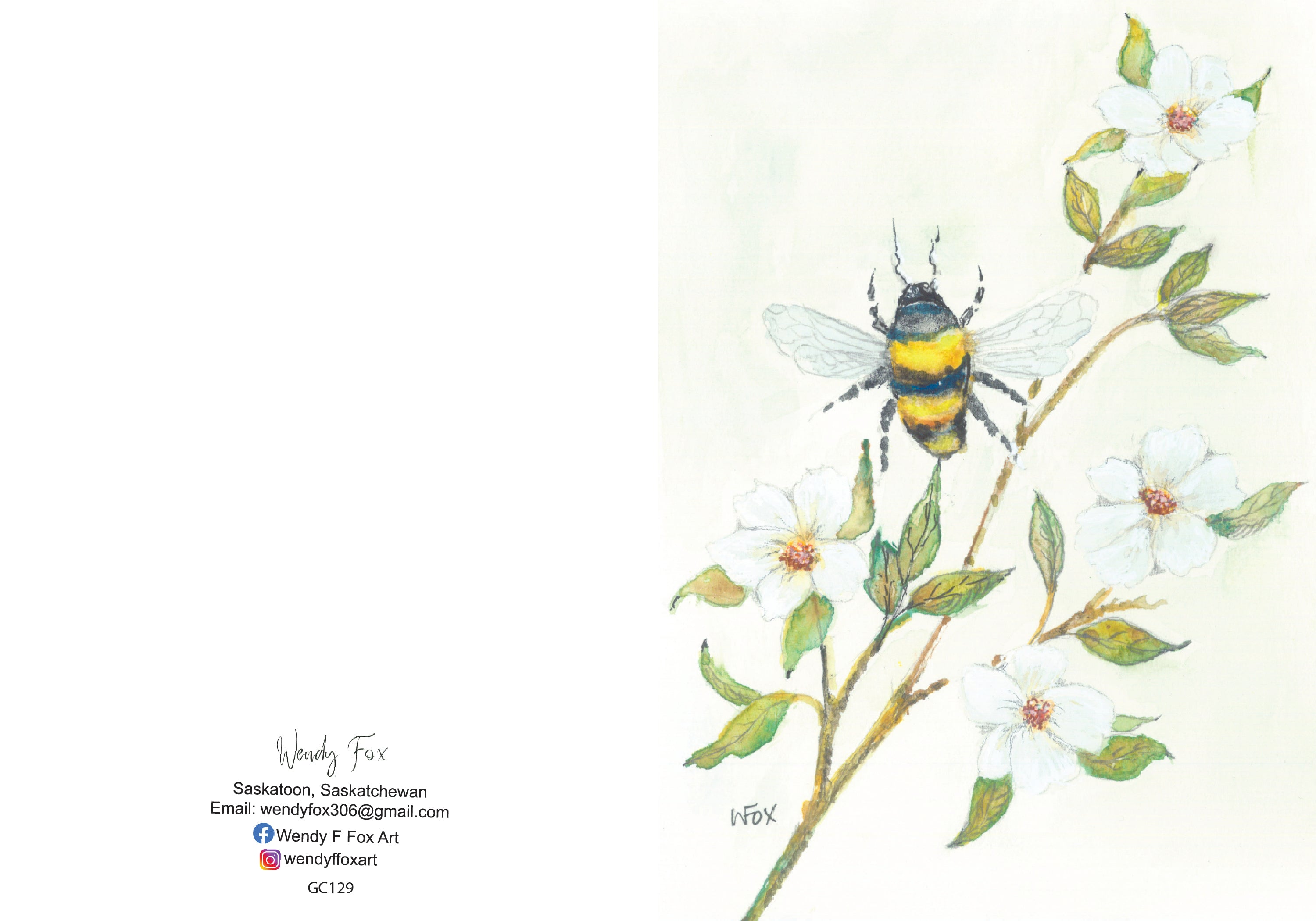 5x7 Inch Original Art Cards with Envelope