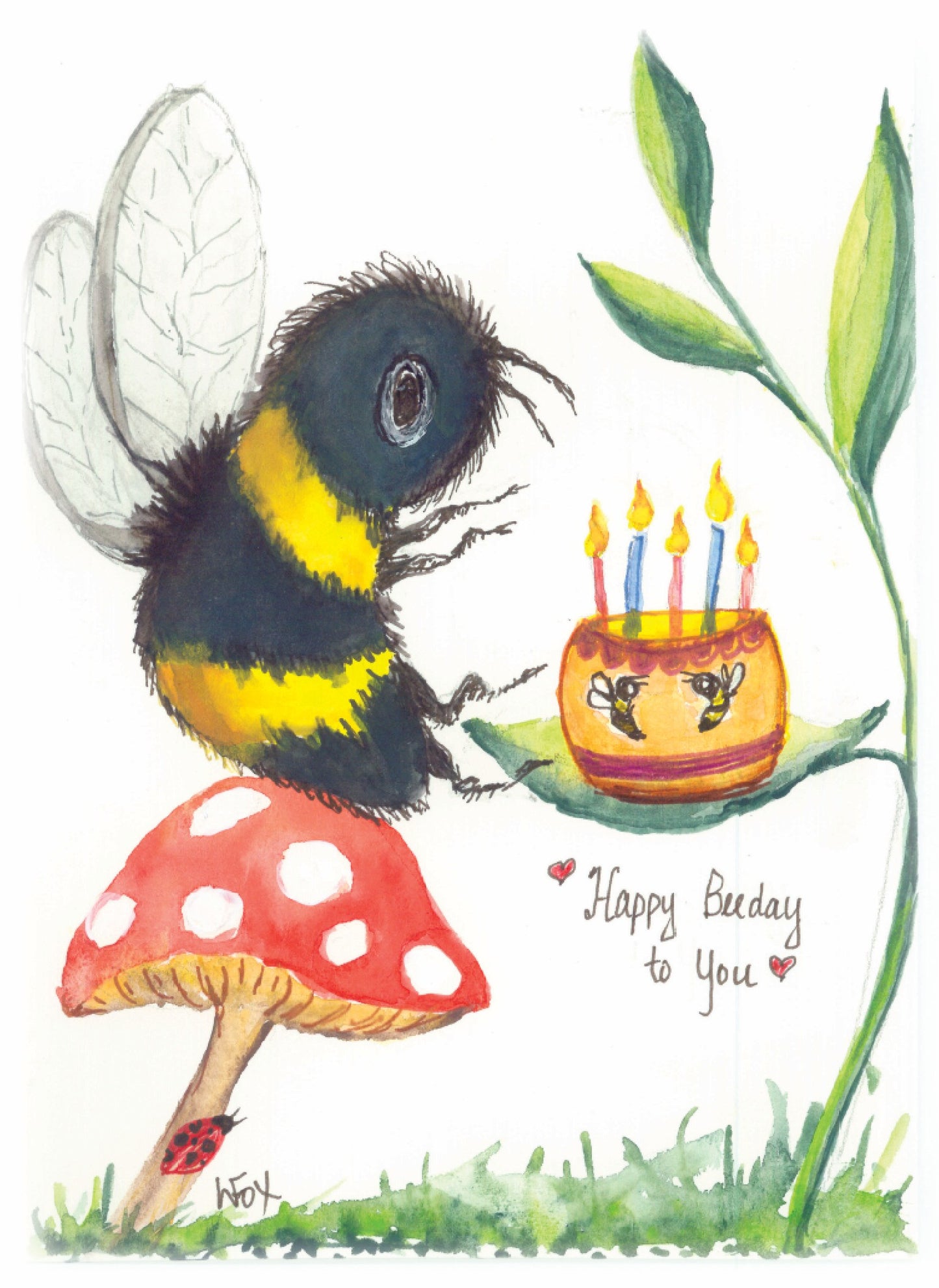 5x7 Inch Framable Art Cards with Envelope