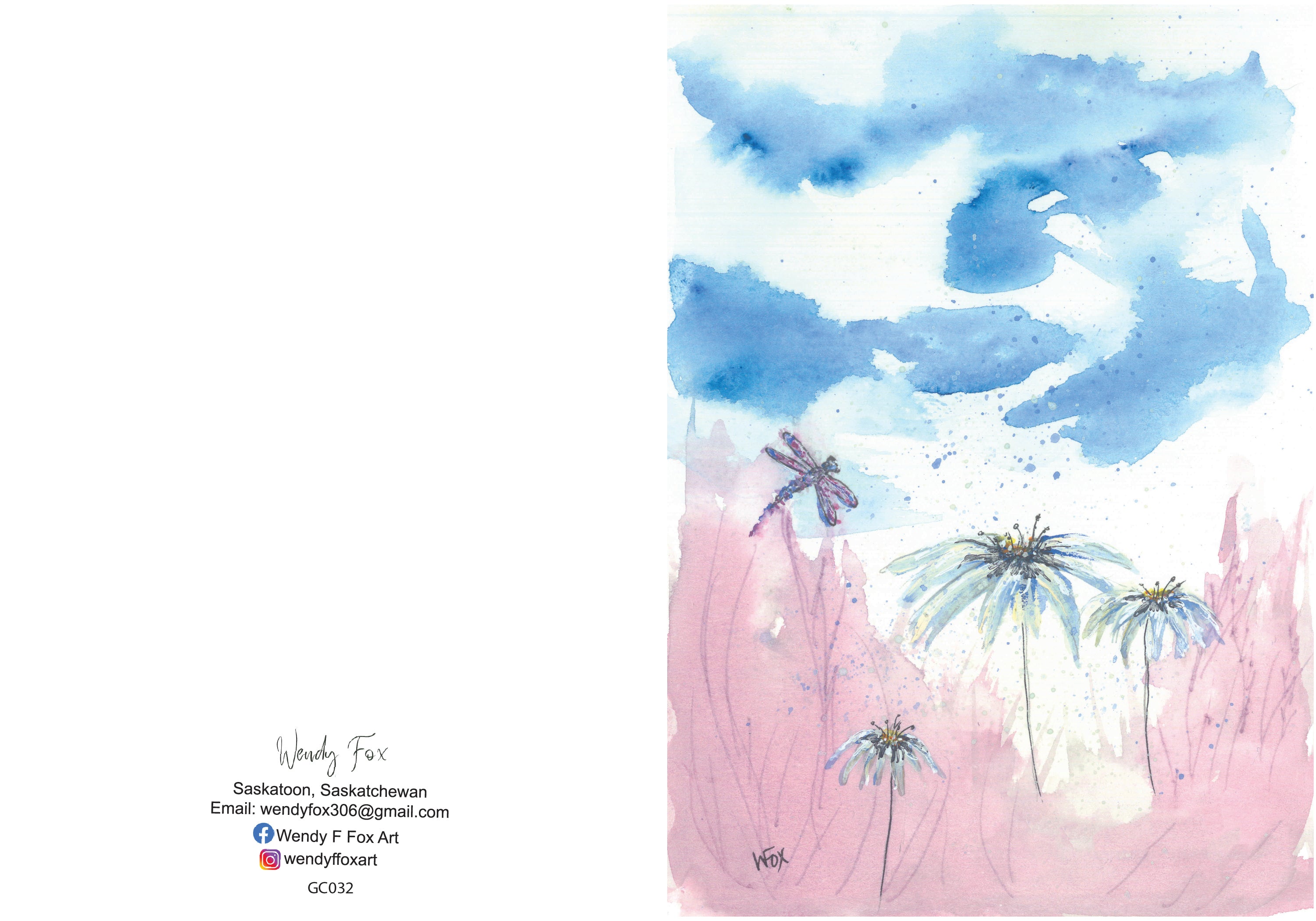 5x7 Inch Original Art Cards with Envelope