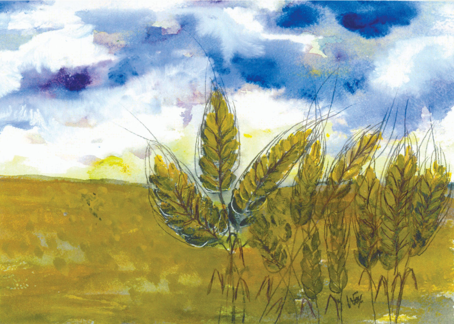 5x7 Inch Framable Art Cards with Envelope