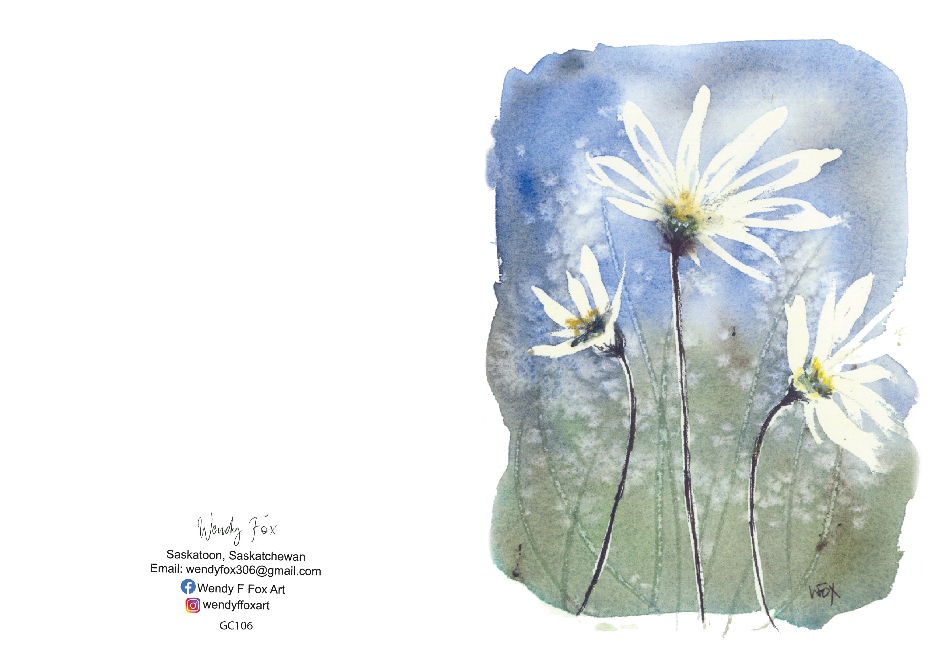 5x7 Inch Original Art Cards with Envelope