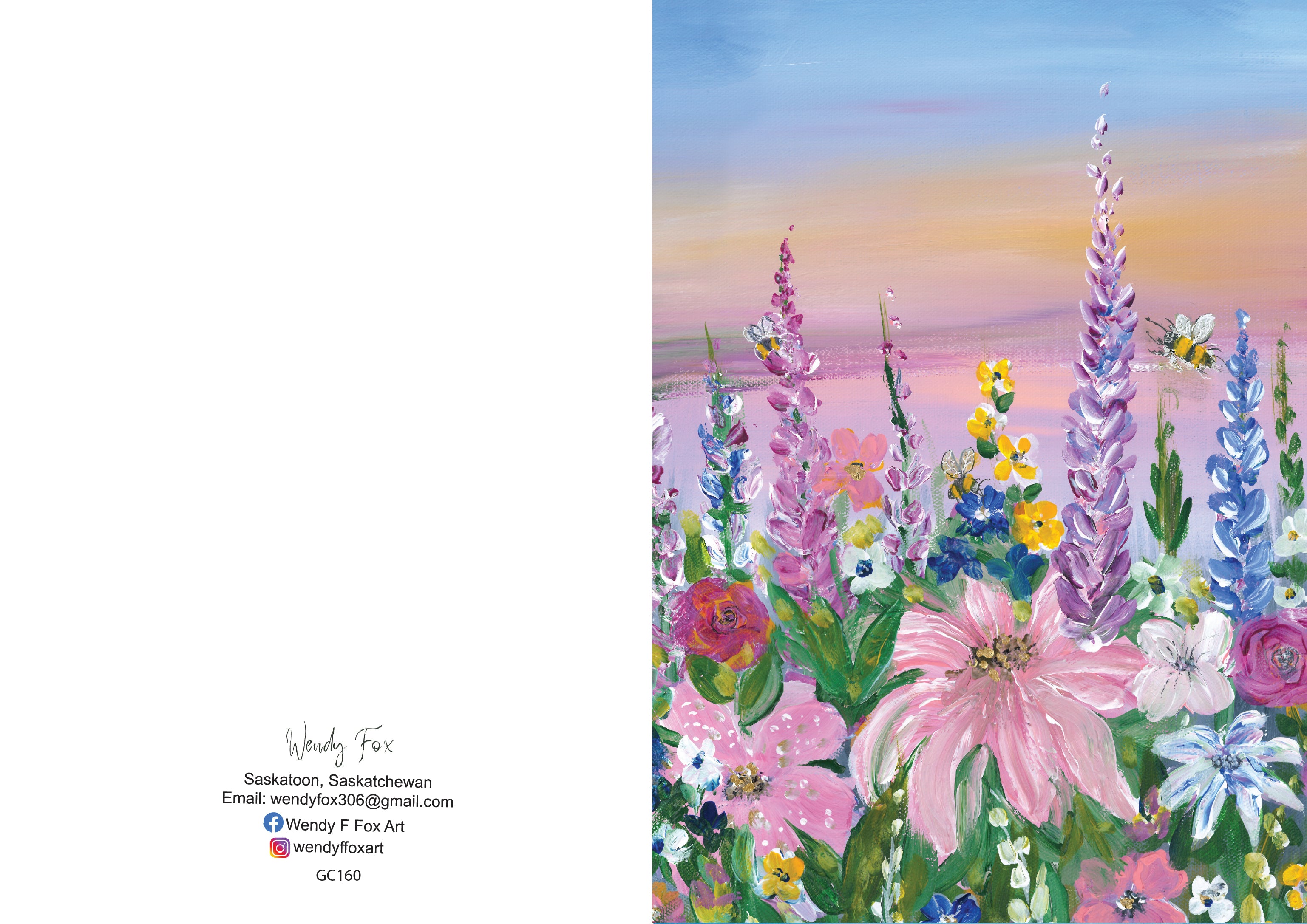 5x7 Inch Original Art Cards with Envelope