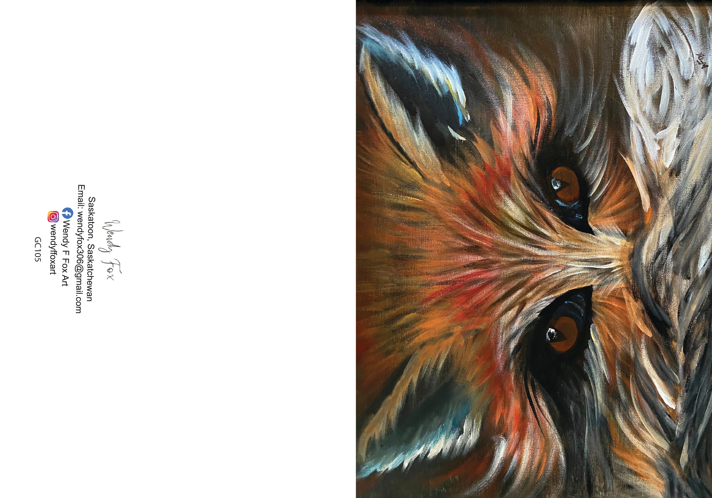5x7 Inch Original Art Cards with Envelope
