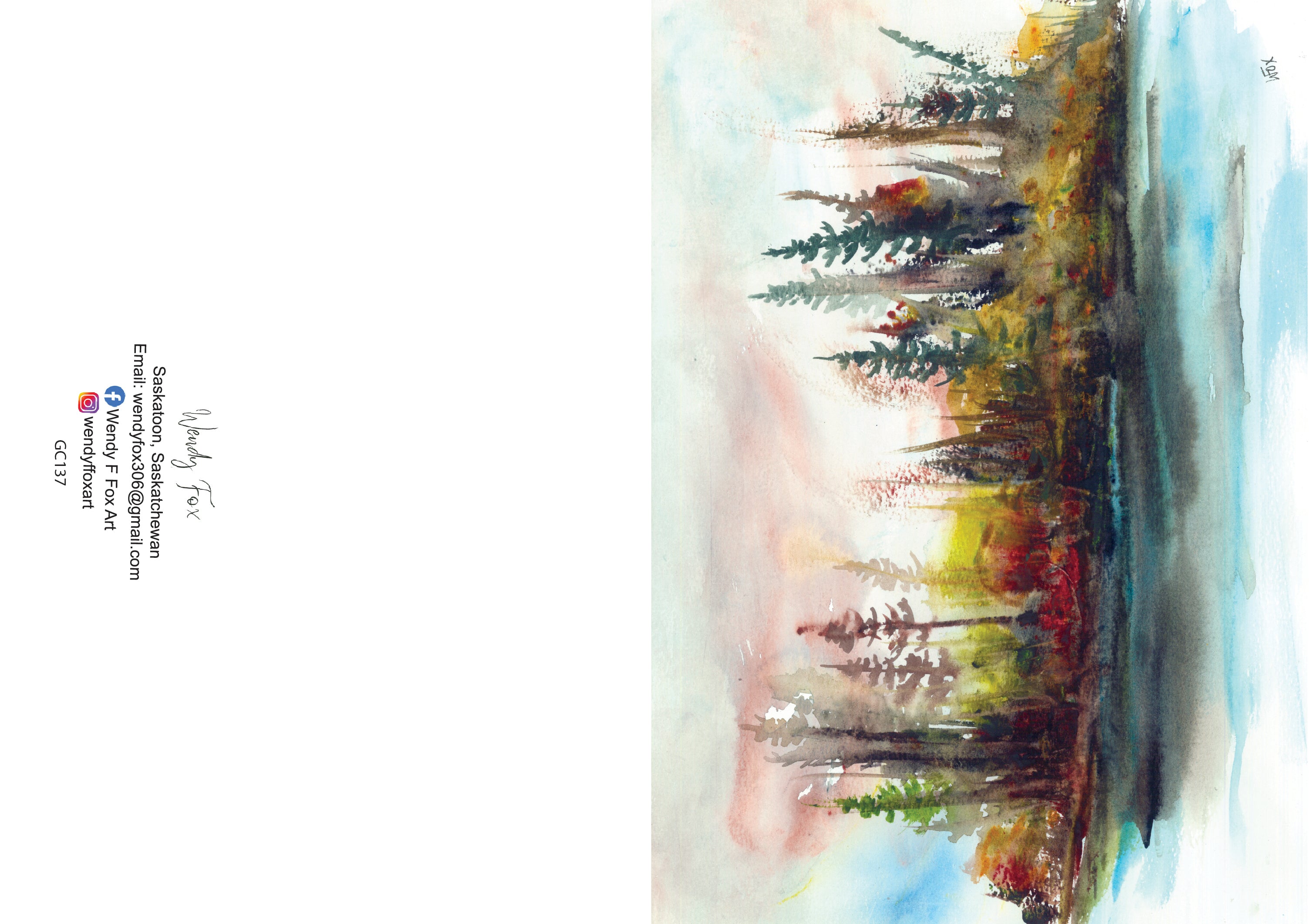 5x7 Inch Original Art Cards with Envelope