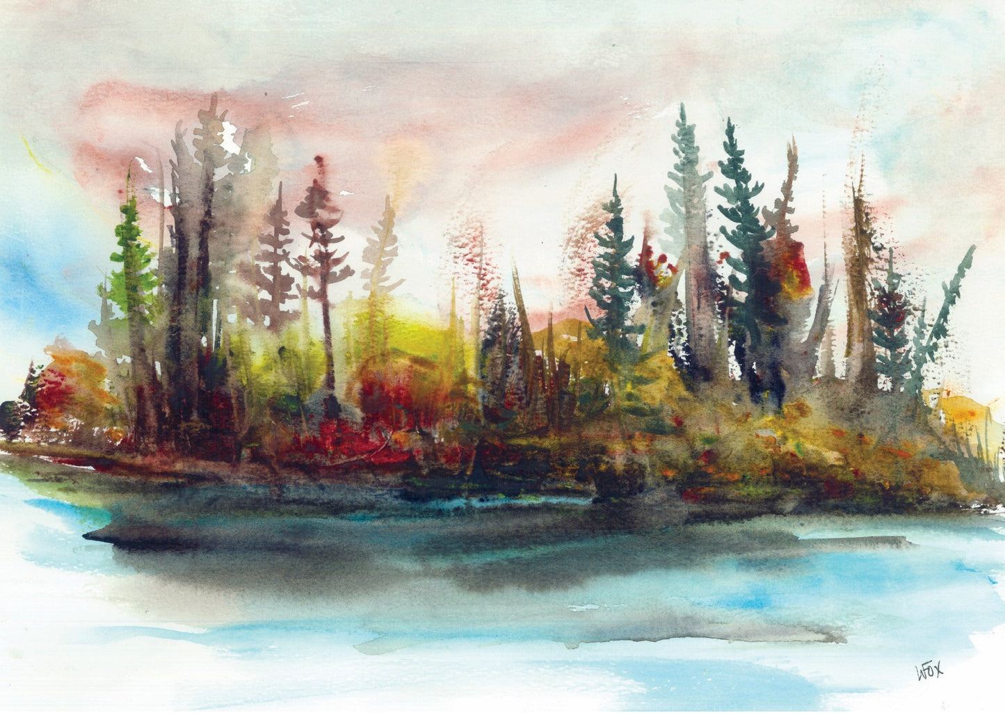 5x7 Inch Framable Art Cards with Envelope