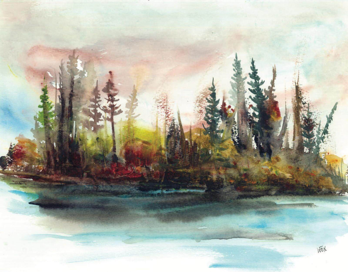 Glow Colorful Prints on Paper