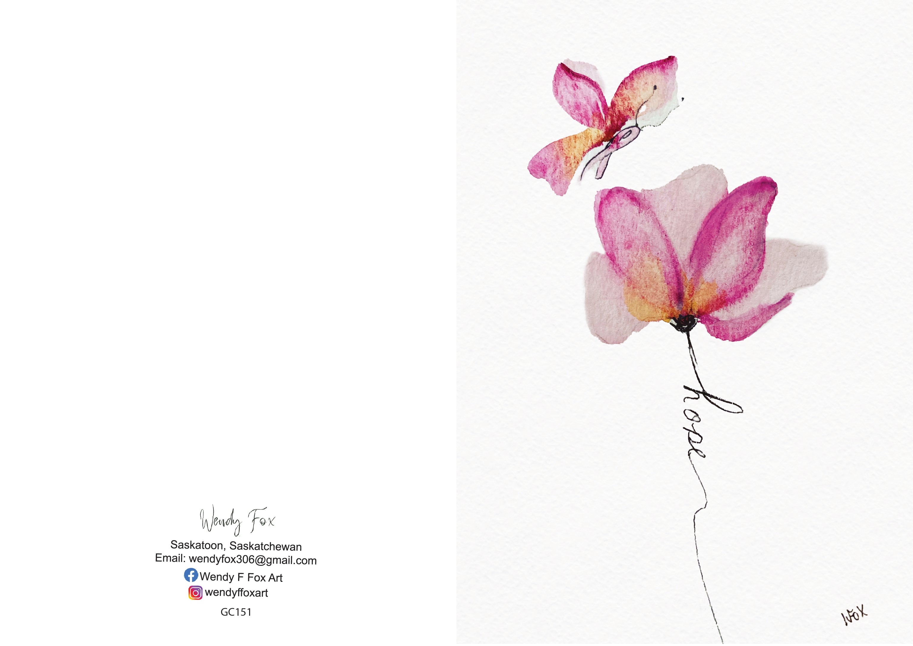 5x7 Inch Original Art Cards with Envelope