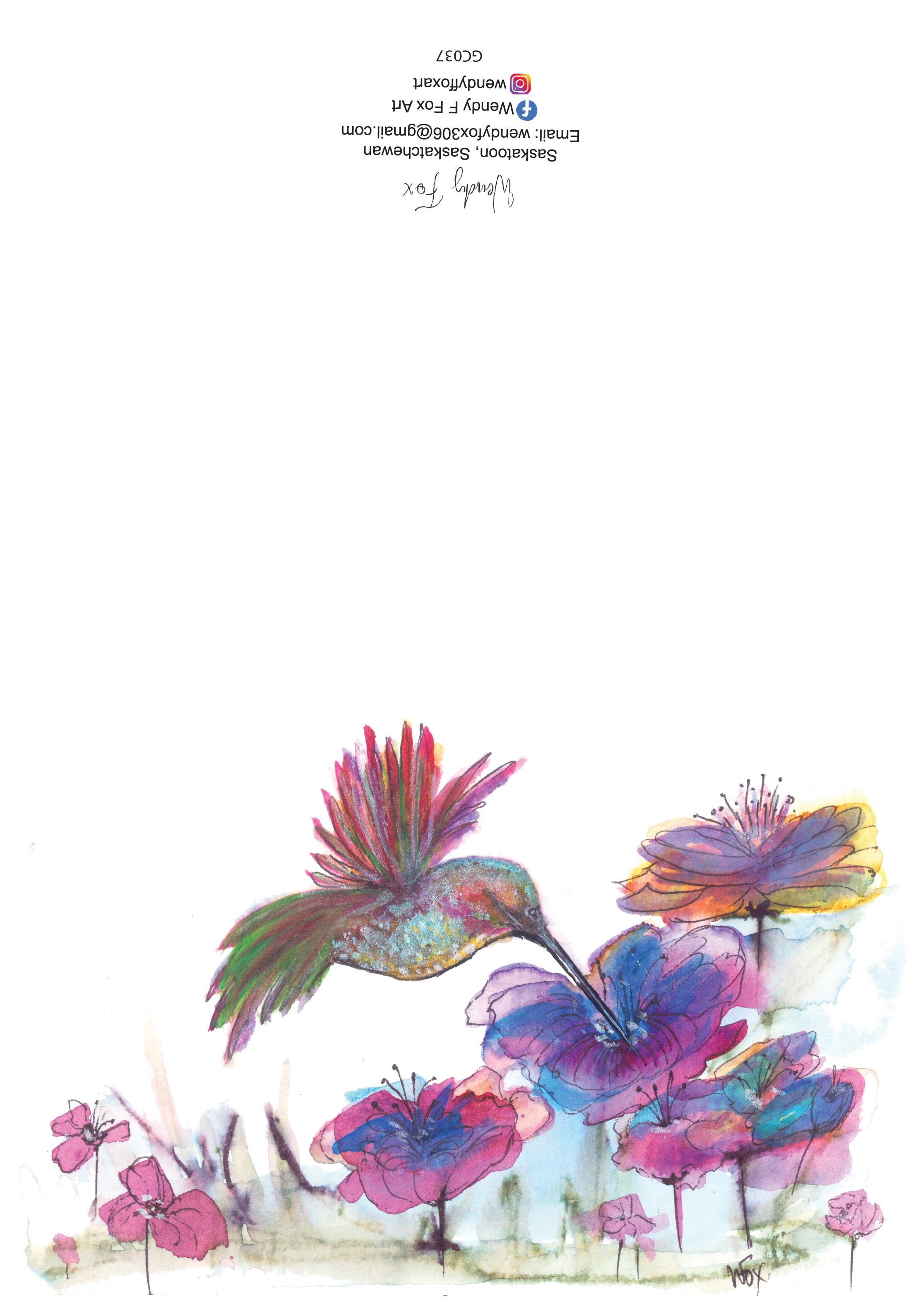 5x7 Inch Original Art Cards with Envelope