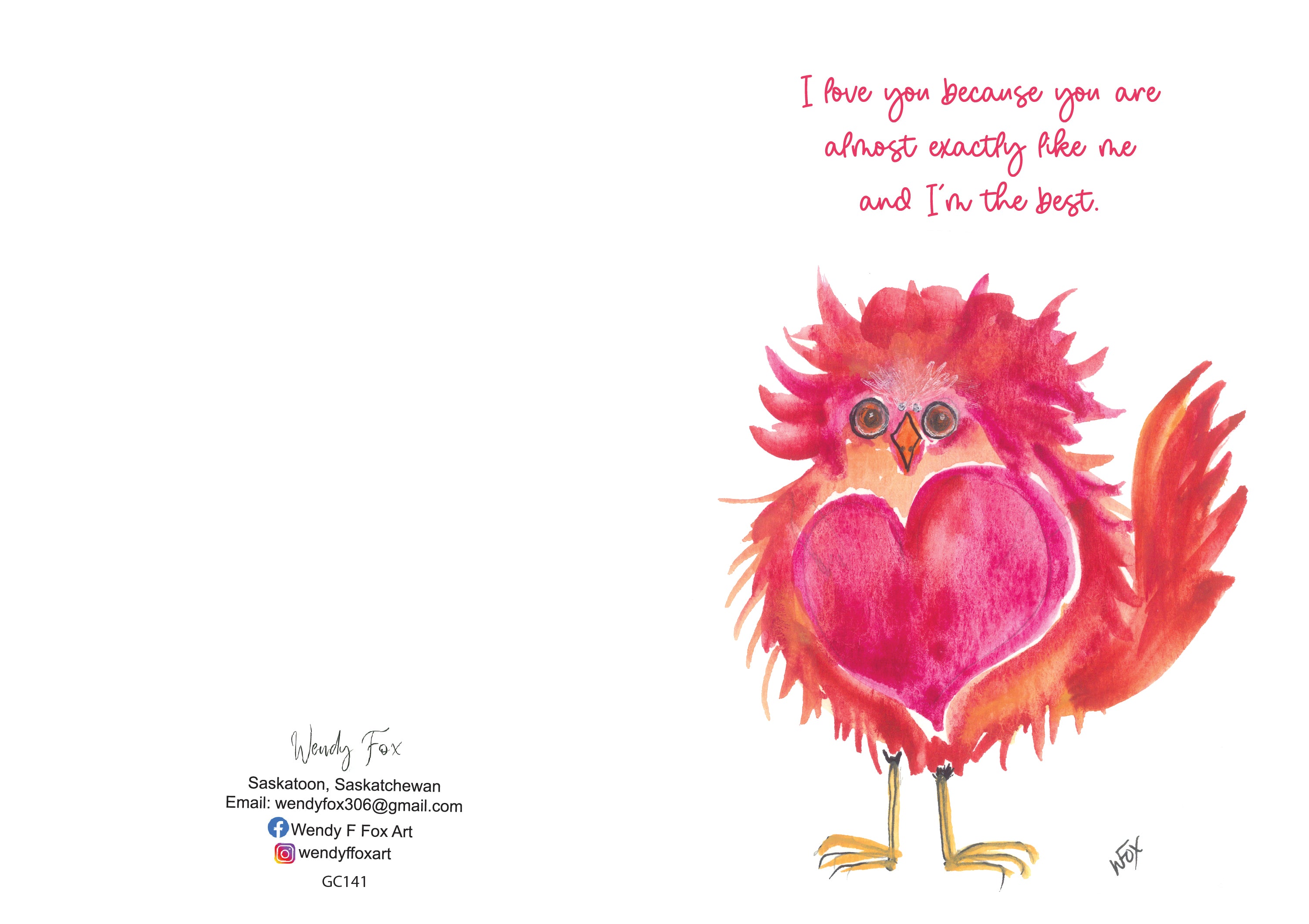 5x7 Inch Original Art Cards with Envelope