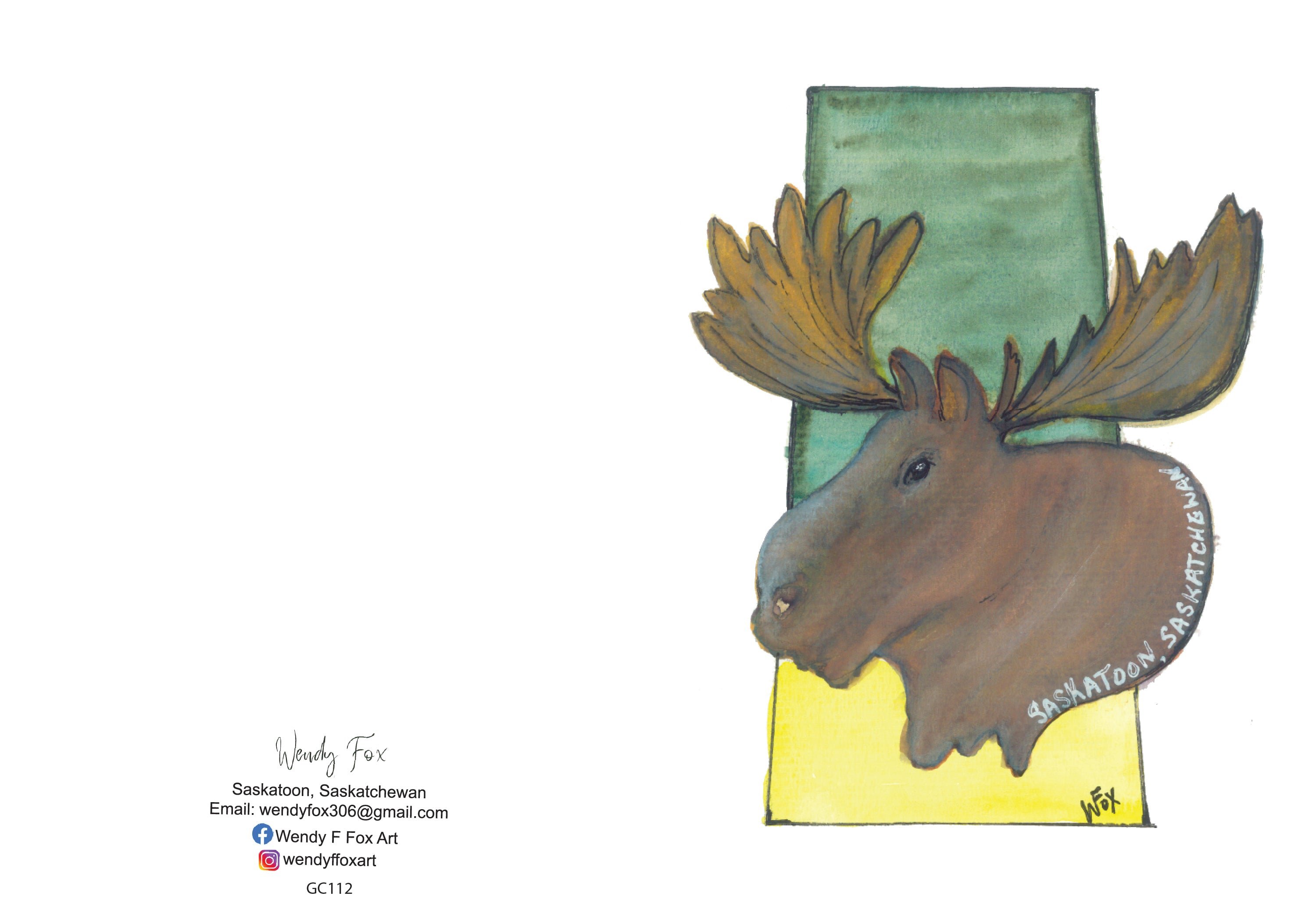 5x7 Inch Original Art Cards with Envelope