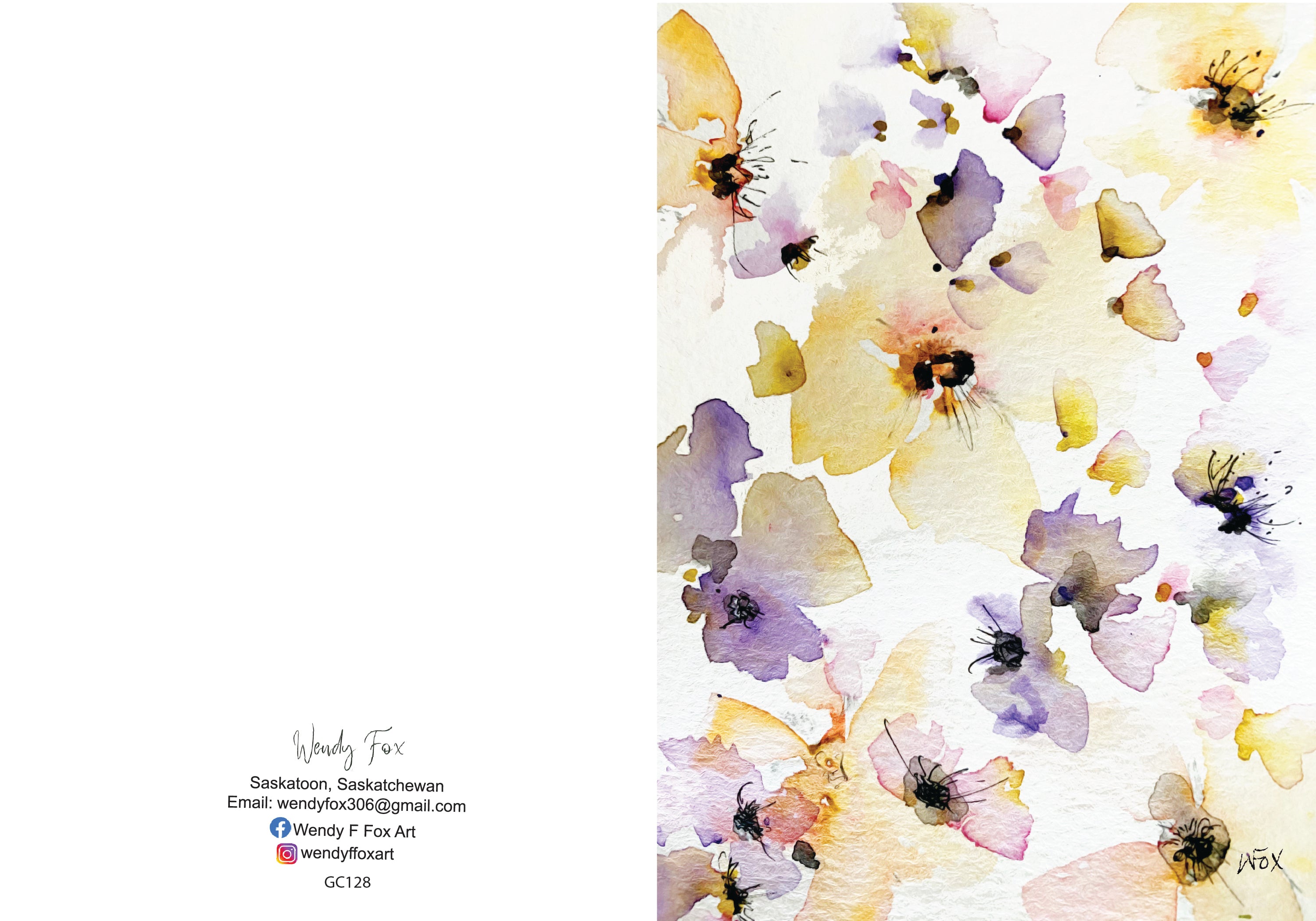 5x7 Inch Original Art Cards with Envelope