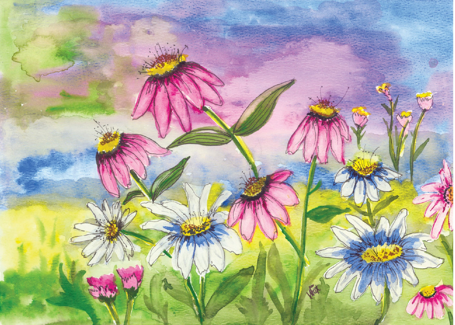5x7 Inch Framable Art Cards with Envelope