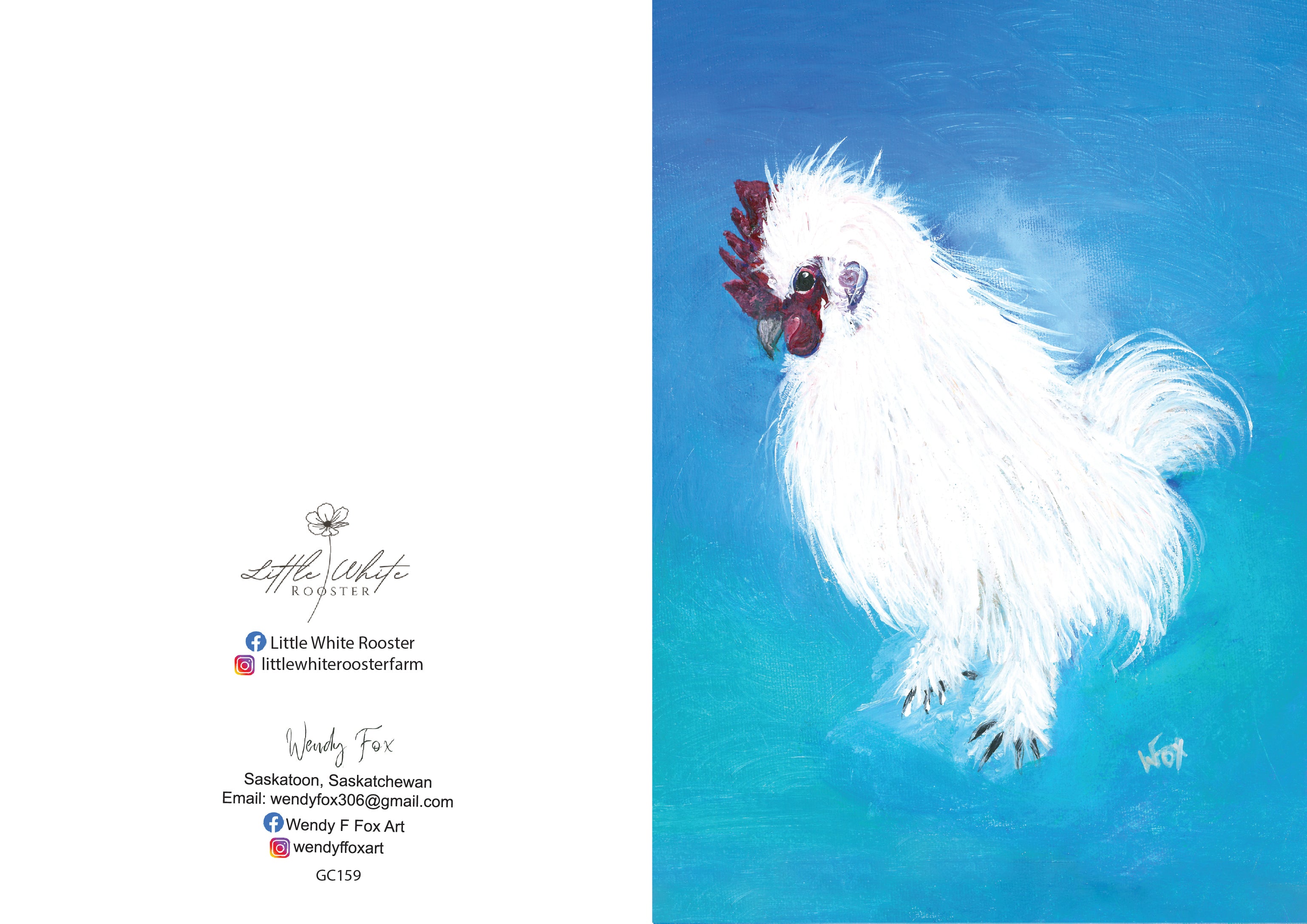 5x7 Inch Original Art Cards with Envelope