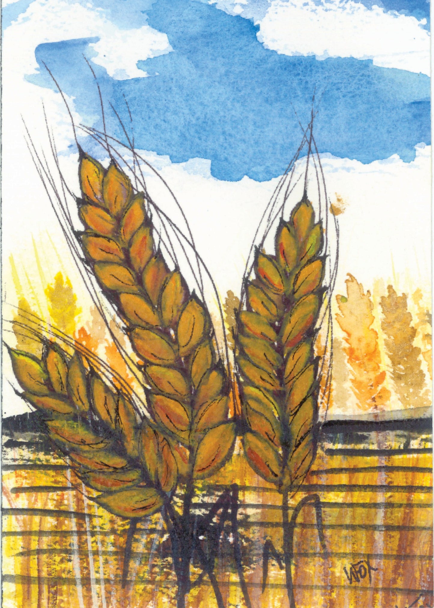 5x7 Inch Framable Art Cards with Envelope