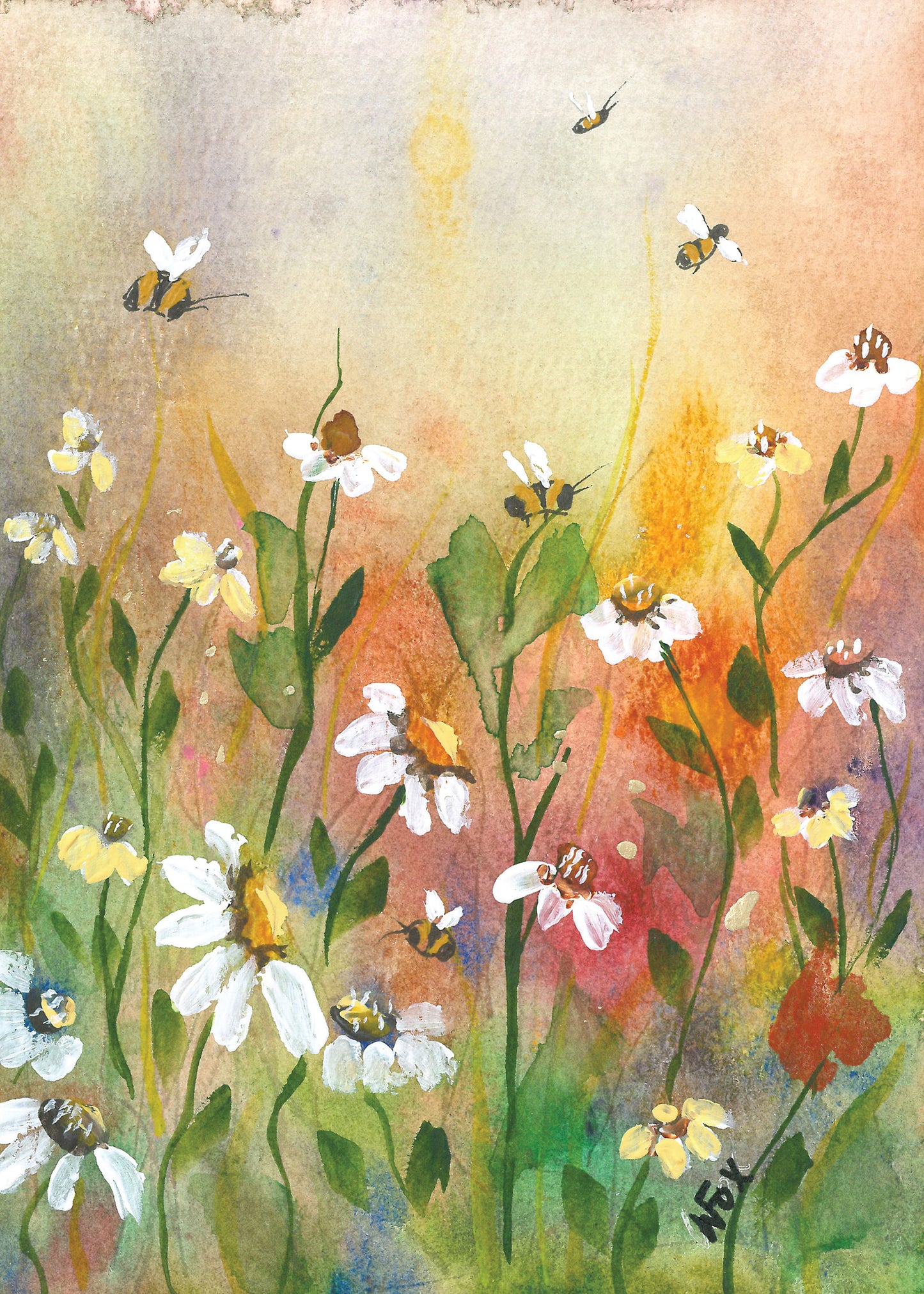 5x7 Inch Framable Art Cards with Envelope