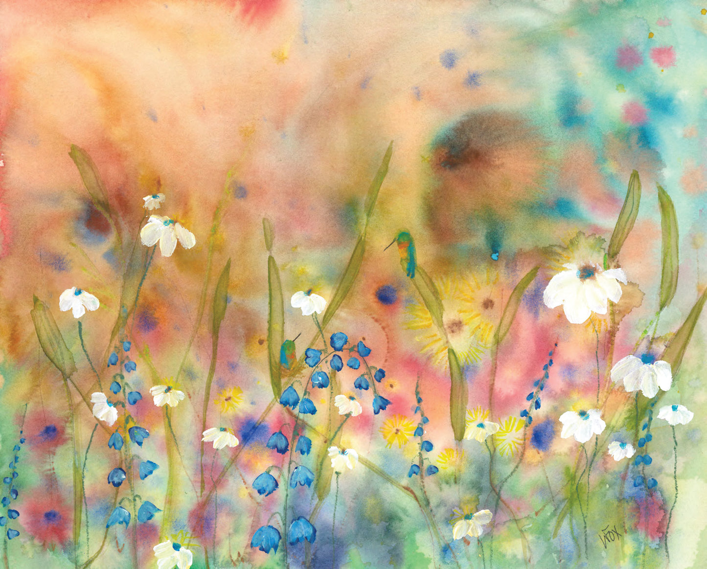 Colorful Prints on Paper 11"x14"