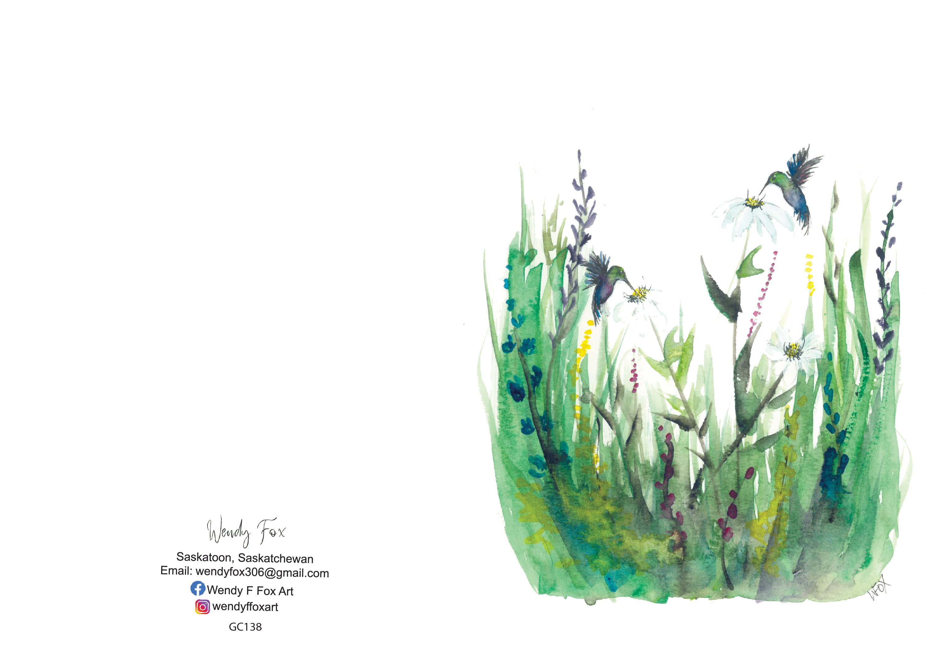 5x7 Inch Original Art Cards with Envelope