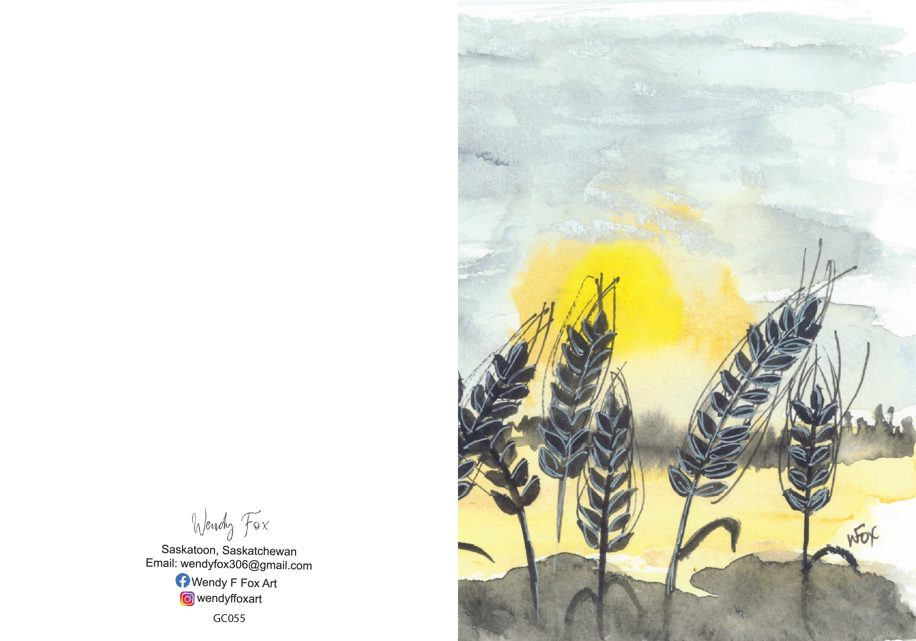5x7 Inch Original Art Cards with Envelope