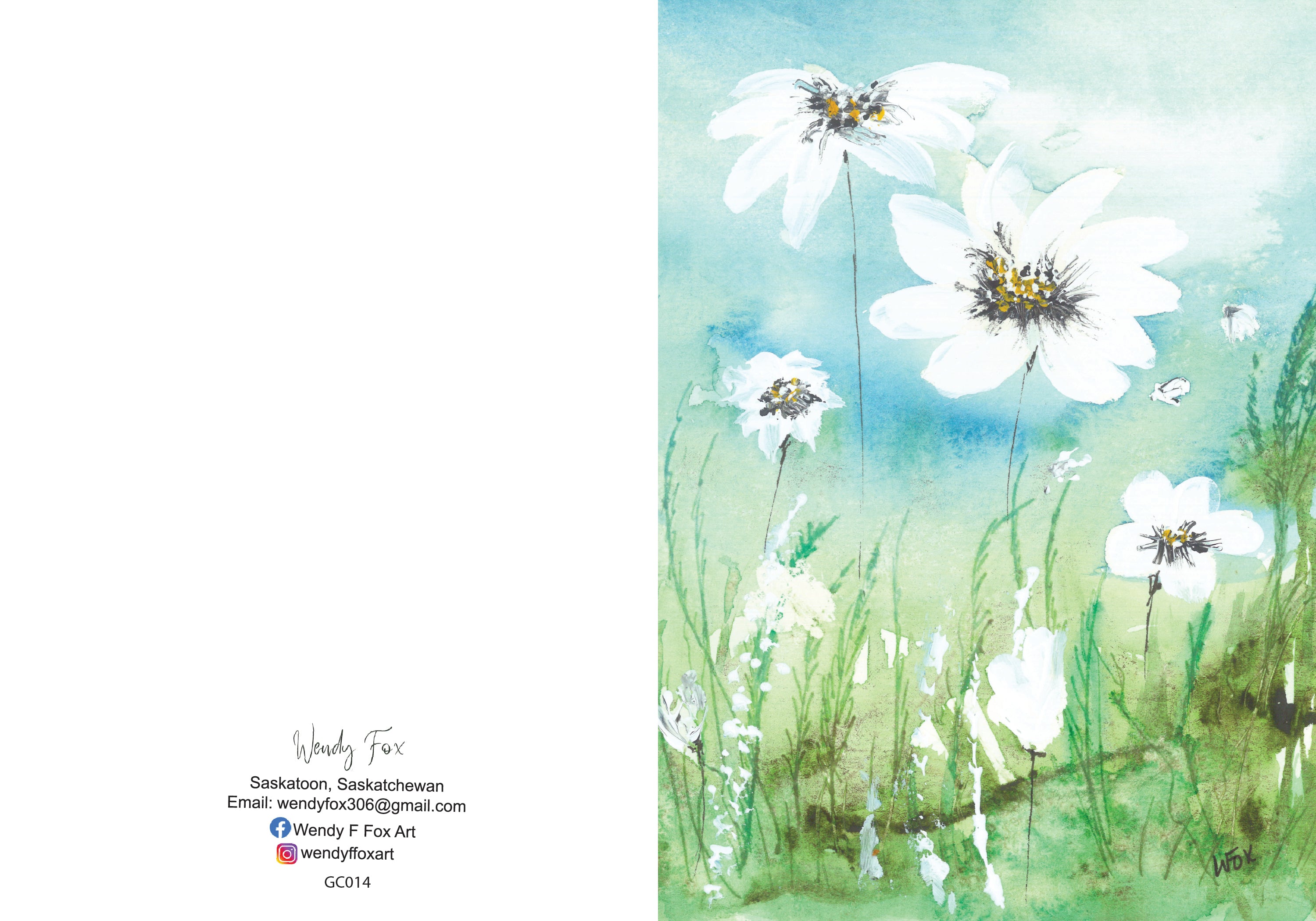 5x7 Inch Original Art Cards with Envelope
