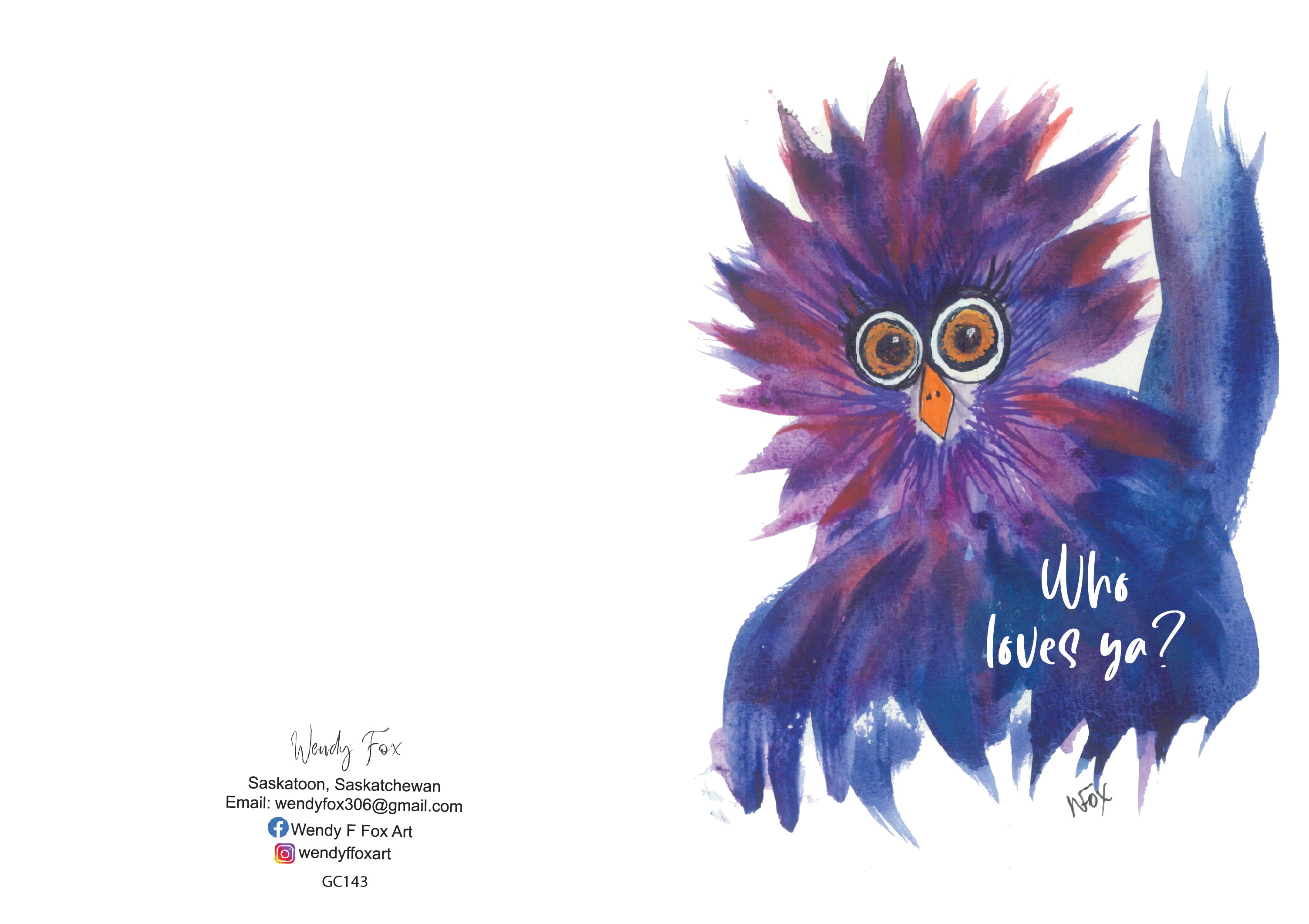 5x7 Inch Original Art Cards with Envelope