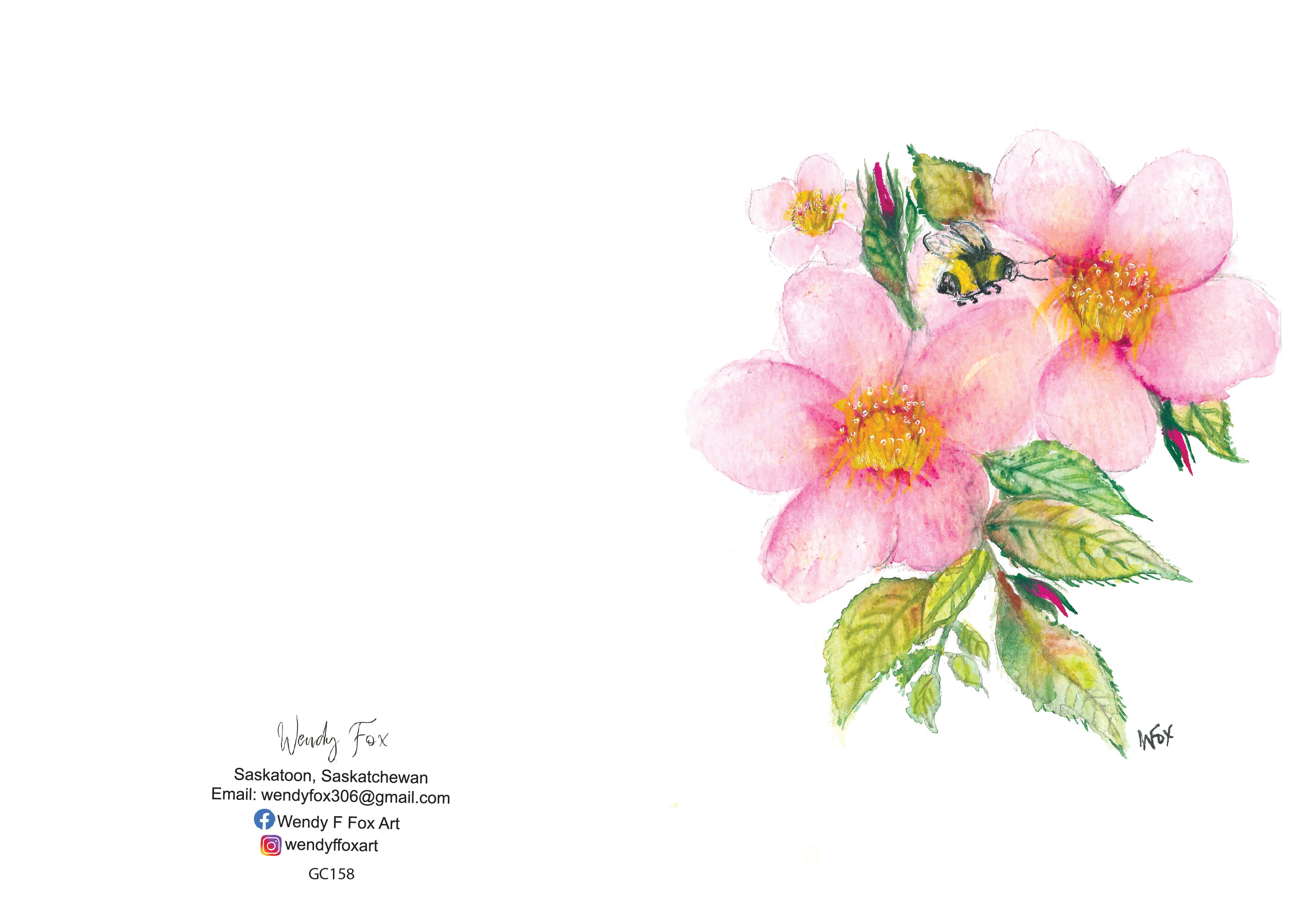 5x7 Inch Original Art Cards with Envelope