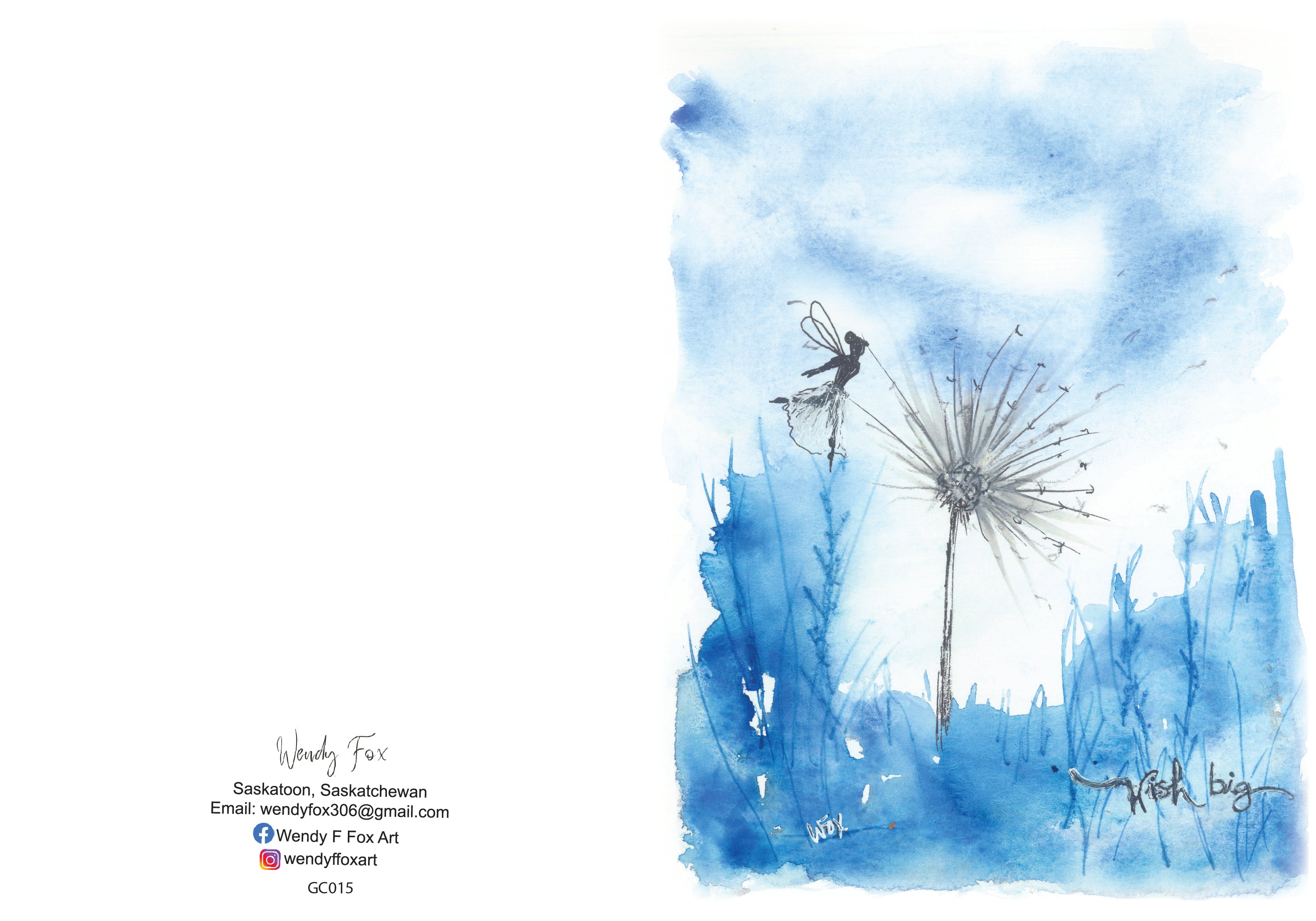 5x7 Inch Original Art Cards with Envelope