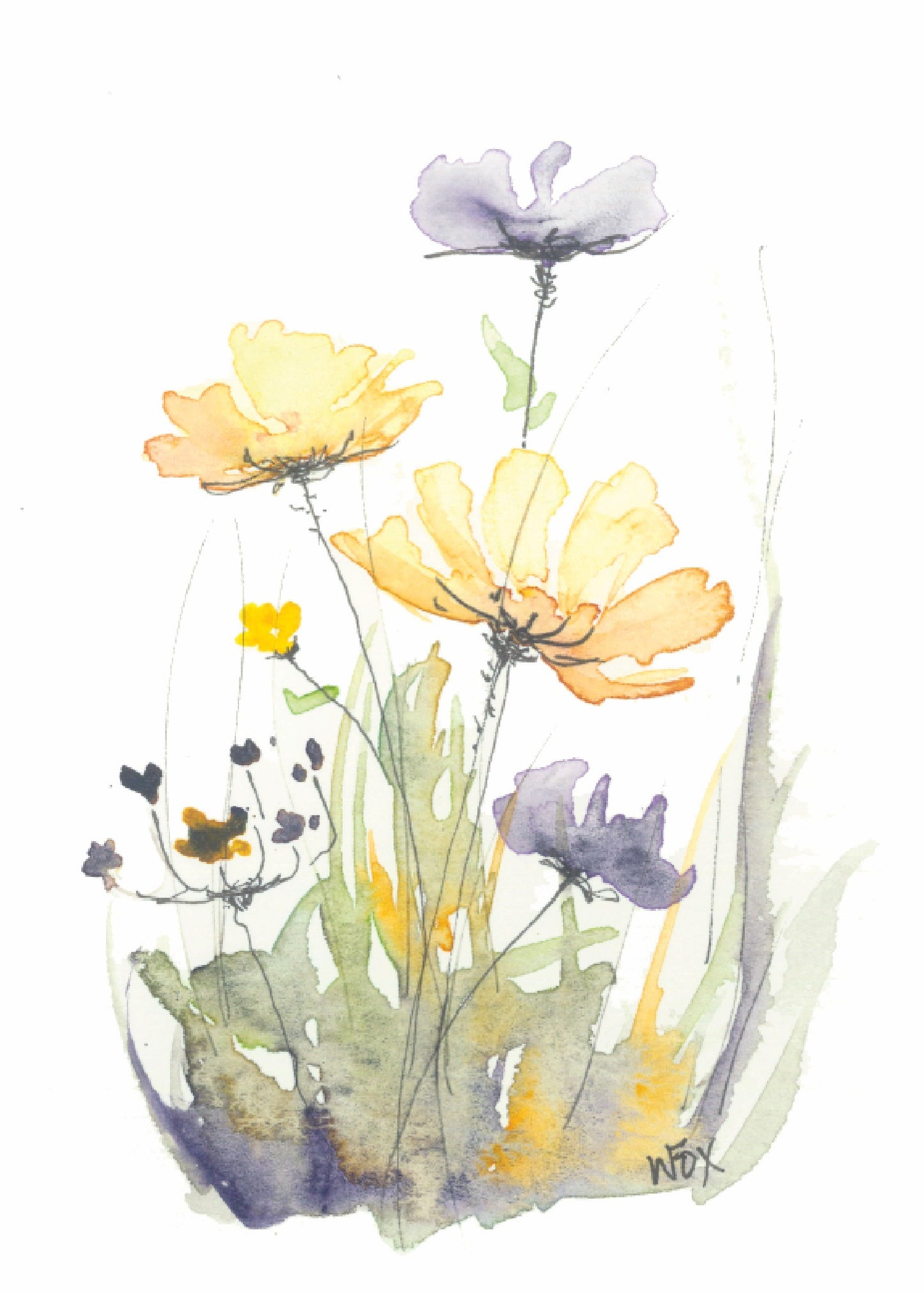 5x7 Inch Framable Art Cards with Envelope