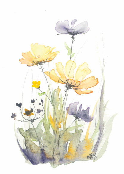5x7 Inch Framable Art Cards with Envelope